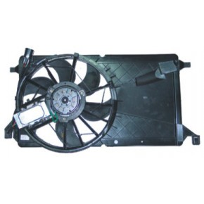 Диффузор радиатора + вентилятор + мотор Ford Focus - 2 поколение