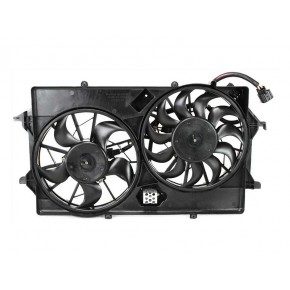 Диффузор радиатора и кондиционера + вентилятор + мотор 2.0 Ford Focus - 2 поколение