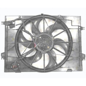 Диффузор радиатора + вентилятор + мотор KIA Sportage - 2 поколение