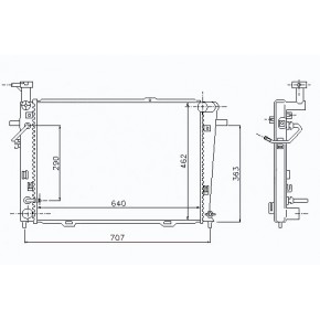 Радиатор охлаждения KIA Sportage - 2 поколение