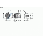 Компрессор кондиционера Mercedes W203