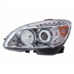 Тюнинг - комплект фар ангельские глазки с led (светодиоды) Mercedes W204