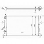 Радиатор охлаждения Opel Astra G