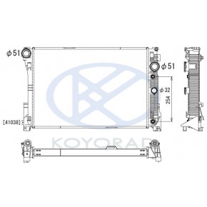 Радиатор охлаждения Mercedes W204