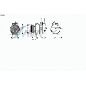Компрессор кондиционера Mercedes W204