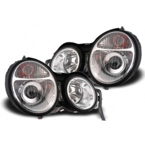 Тюнинг - комплект линзованных фар Mercedes W210