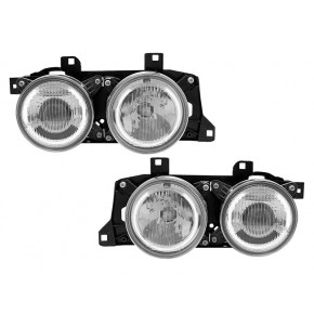 Фара л+п (комплект) (4шт) в сборе (ближний + дальний) BMW E34