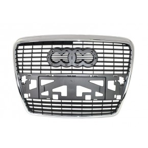 Решётка радиатора чёрная Audi A6 C6