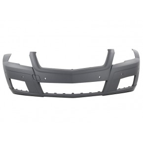 Бампер передний с отверстиями под парктроник грунт Mercedes W204