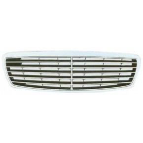 Решетка радиатора (elegance) 4 полоск хром - сер Mercedes W211