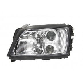 Фара левая под корректор с птф (h1+h1+h3) (седан) Audi A6 C4