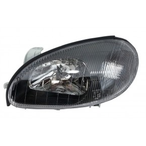 Фара левая электрическая с мотором чёрный корпус (h4) (седан) (хэтчбэк) Chevrolet Lanos Daewoo Lanos