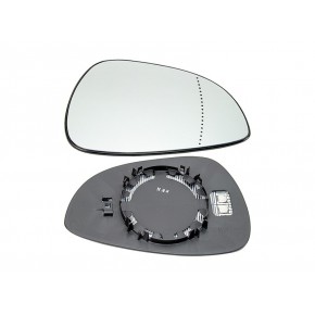 Стекло правого зеркала с подогревом (асферическое) хром Ford Fiesta - 6 поколение