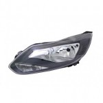 Фара левая электрическая чёрная рамка отражателя с дхо (h1+h7) Ford Focus - 3 поколение