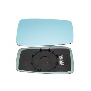 Стекло правого зеркала (выпуклое) синее Audi B3