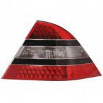 Задний фонарь внешний л+п (комплект) дизайн с led (светодиоды) с черн молдинг красно - тонированный Mercedes W220