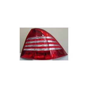 Тюнинг - комплект задних внешних фонарей с led (светодиоды) стоп сигнал красн - xром Mercedes W220
