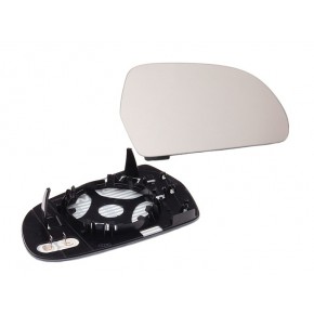 Стекло правого зеркала с подогревом (выпуклое) хром Audi A3 8P