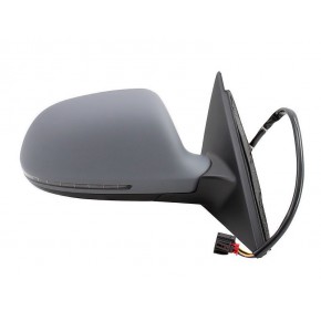 Зеркало правое электрическое с подогревом под покраску с указателем поворота 6конт (выпуклое) (седан) Audi A4 B8