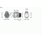 Компрессор кондиционера Mercedes W220