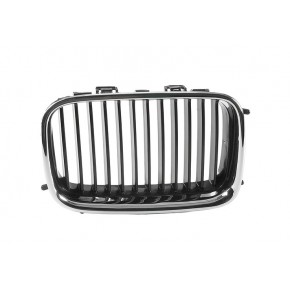 Решётка радиатора правая хром чёрная BMW E36