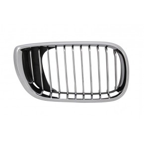 Решётка радиатора правая хром чёрная BMW E46 седан / универсал