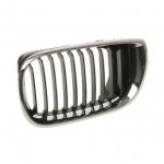 Решётка радиатора левая хром чёрная BMW E46 седан / универсал