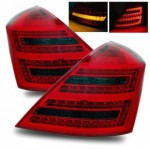 Тюнинг - комплект задних внешних фонарей с led (светодиоды) Mercedes W221