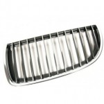 Решётка радиатора левая хром чёрная BMW E90 седан / E91 универсал