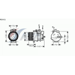 Компрессор кондиционера Mercedes W251