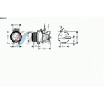 Компрессор кондиционера Mercedes W251