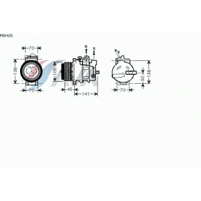 Компрессор кондиционера Mercedes W251