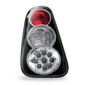 Тюнинг - комплект задних внешних фонарей с led (светодиоды) внутри черные Mini Cooper