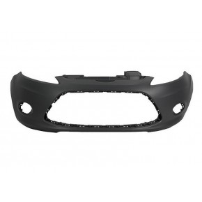 Бампер передний с отверстиями под птф под покраску Ford Fiesta - 6 поколение