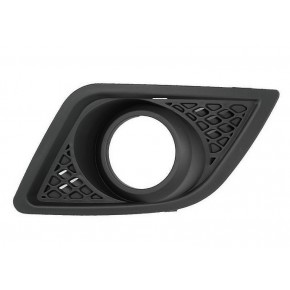 Решётка в передний бампер левая с отверстием под птф Ford Fiesta - 5 поколение