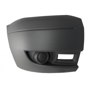 Угол переднего бампера правый без отверстия птф чёрный Ford Transit Mark 6