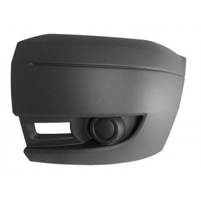 Угол переднего бампера левый без отверстия птф чёрный Ford Transit Mark 6