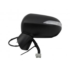 Зеркало левое электрическое складное под покраску с указателем поворота (выпуклое) Honda Jazz / Fit