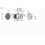 Компрессор кондиционера Opel Astra G