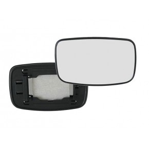 Стекло правого зеркала (выпуклое) хром Mazda 323 седан