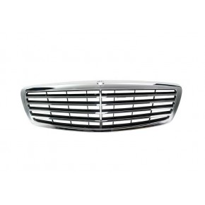 Решётка радиатора хром чёрная Mercedes W221