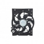 Диффузор радиатора с резистором на 3конт Opel Astra G