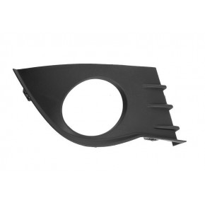 Решётка в передний бампер правая с отверстием под птф Renault Clio - 3 поколение