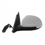 Зеркало левое электрическое 9конт с подогревом с поворотником и освещением порога под покраску (выпуклое) хром Skoda Yeti