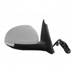 Зеркало правое электрическое 9конт с подогревом с поворотником и освещением порога под покраску (выпуклое) хром Skoda Yeti