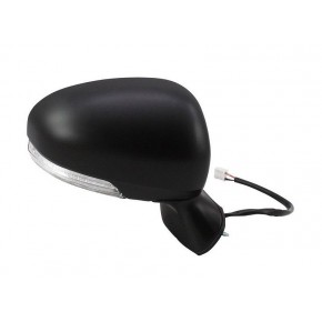 Зеркало правое электрическое с подогревом складное с поворотником (выпуклое) под покраску Toyota Avensis - 2 поколение