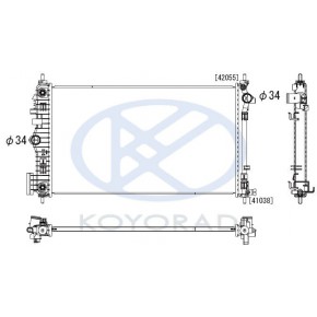 Радиатор охлаждения (автомат) 2 (turbo) (бензин) Opel Insignia