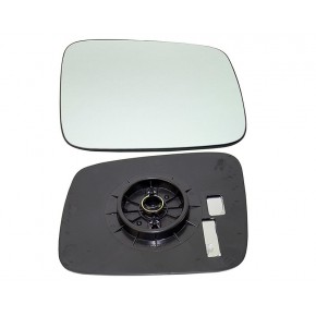 Стекло правого зеркала с подогревом (плоское) хром (+caravelle:multivan) Volkswagen Transporter T4