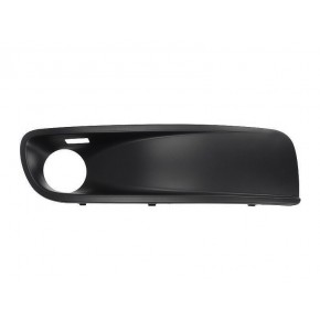 Решётка в передний бампер правая с отверстием под птф чёрная (+multivan) Volkswagen Transporter T5