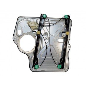 Стеклоподъёмник передней двери левый электрический без электромотора с панелью (+multivan) Volkswagen Transporter T5